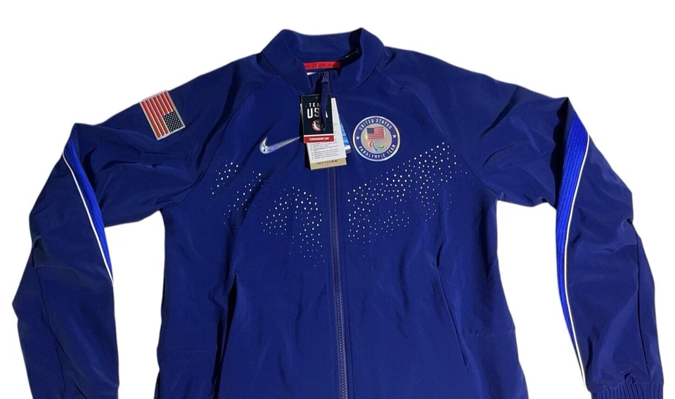 Chaqueta Olímpica Nike Mujer París 2024 Equipo Paralímpico EE. UU. DZ3573-492 Talla S Foto 4 de 4