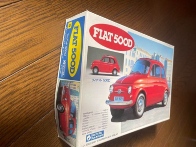 Gunze Sangyo Fiat 500D 1/24 Scale Model Kit Classic Car 