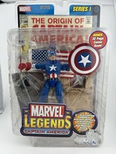 MARVEL LEGENDS SERIES 1 CAPTAIN AMERICA 6    Inch ACTION FIGURE 2002 ToyBiz NEW