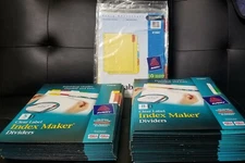 🔥LOT OF 41 PACKS Avery Index Maker Print Label Dividers w/Color Tab 5 & 8 Taps