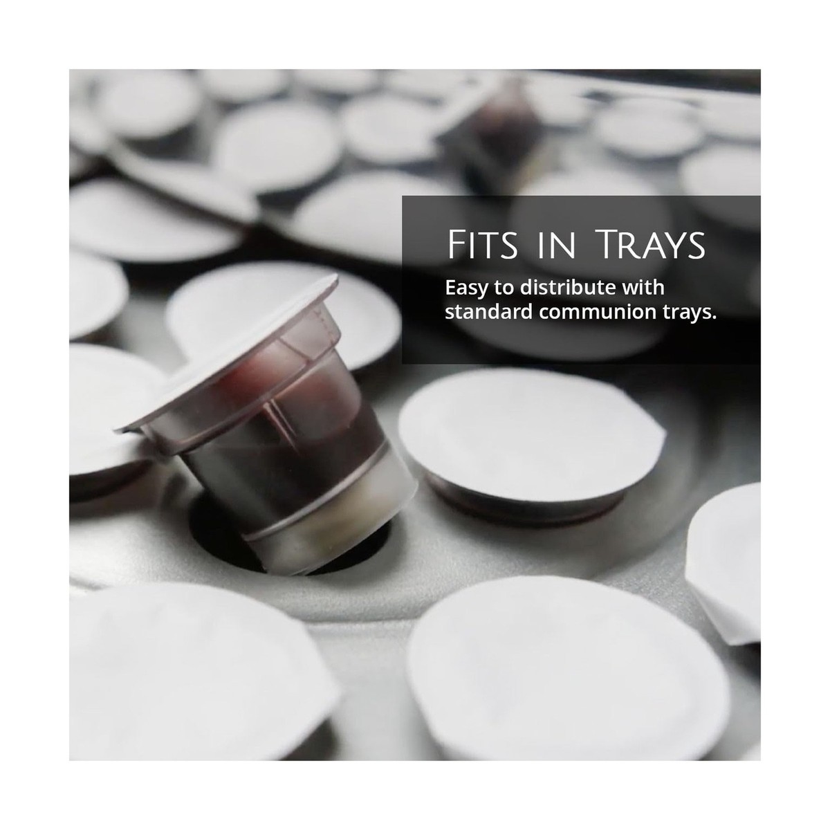 TrueVine Top & Bottom Communion Cups And Wafer Set - Prefilled Cups With Fresh Unleavened Bread & Grape Juice - Carefully Packaged & Easy To Open, Ideal First Communion Favors