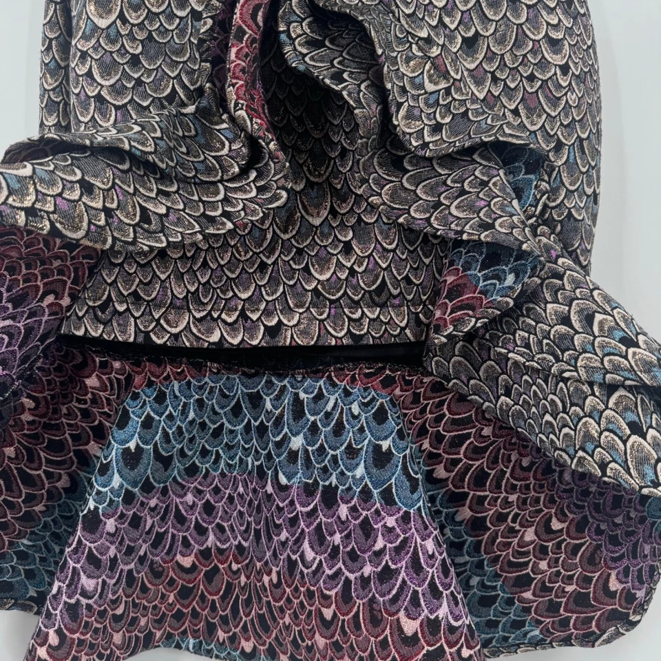 Falda Bebe Mujer 0 Dorado Metálico Volantes Bodycon Alta Baja Sirena Noche Fiesta Foto 2 de 4