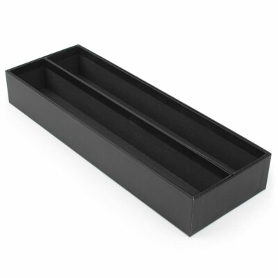 BCW Black 2 x 5 x 15 Double Row 2x2 Coin Flip / Snap Holder Storage Box