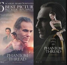 PHANTOM THREAD 2017 OFFICIAL MOVIE POSTER DS 20X40 SET 2 DANIEL DAY LEWIS NEW