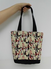 Handmade Quilted Bag in Disney's Cruella Print - Tote - Purse - Handbag