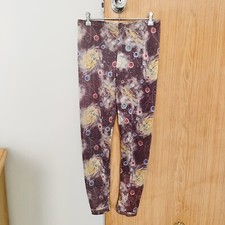 Size Au 10 Vintage 90s Y2K House Of Porcelain Galaxy Mid Rise Leggings