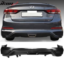 Fits 17-18 Hyundai Elantra SPW Style 6PCS Rear Bumper Lip Diffuser Unpainted PP