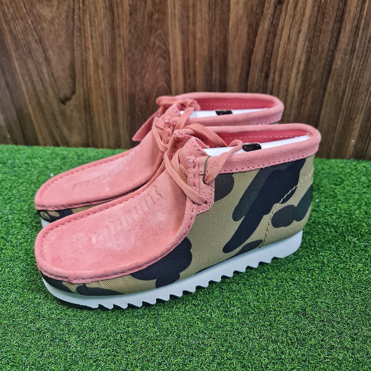 Clarks × A BATHING APE ワラビー【26】ダブルネーム 箱付 Clarks × A