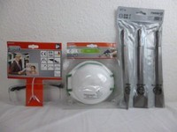 Meister Set MeißEl-Satz Sds-Plus, 3-Teilig, 5593670+Schutzmaske+ÜBerbrille