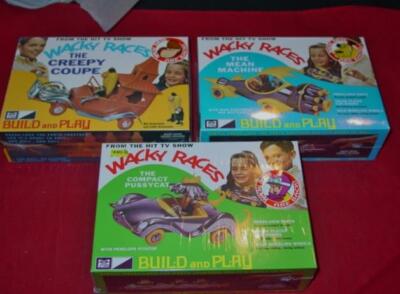 3) MPC 1/25 WACKY RACES Model Kits Mean Machine Creepy Coupe