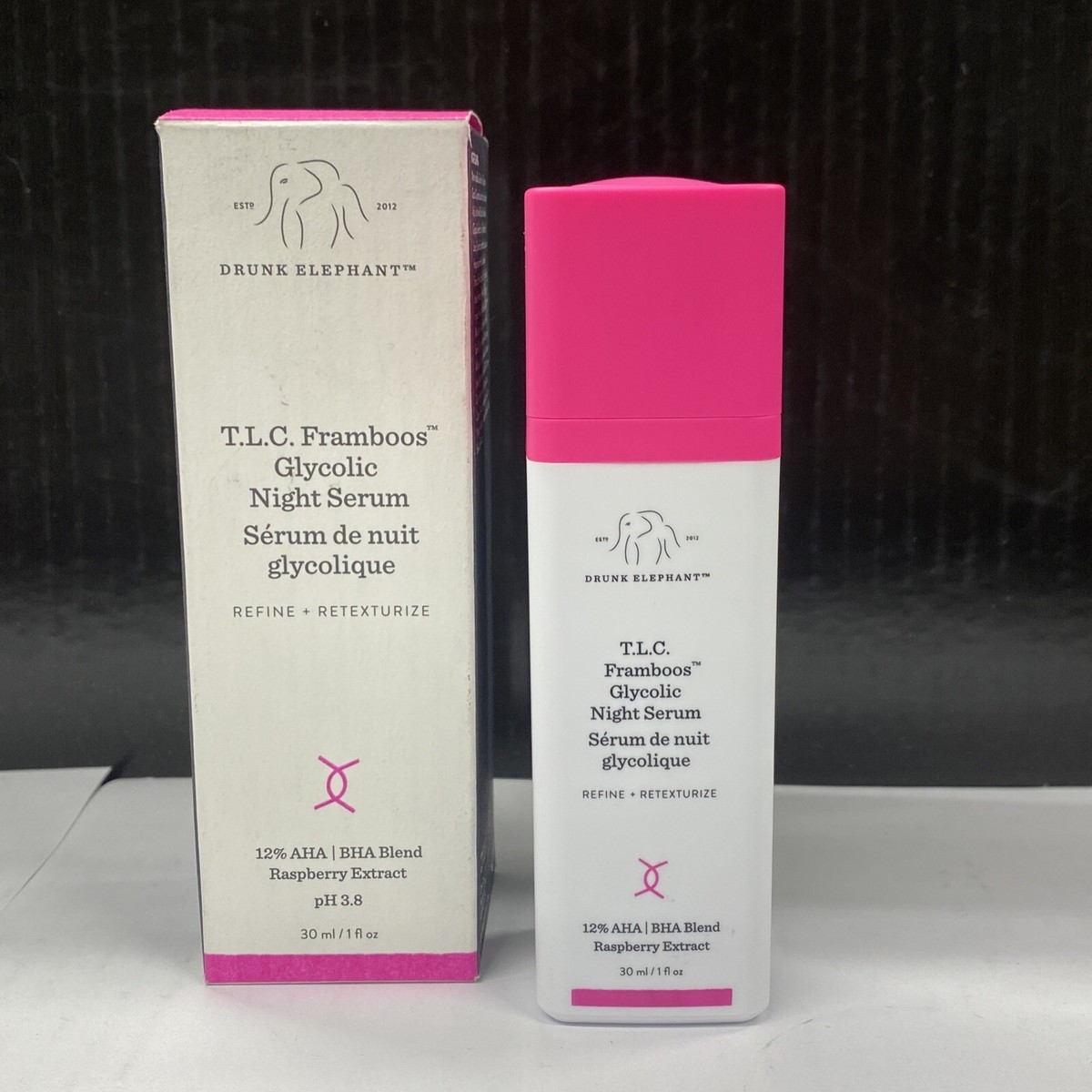 Drunk Elephant T.L.C. Framboos Glycolic Night Serum - Skin Care