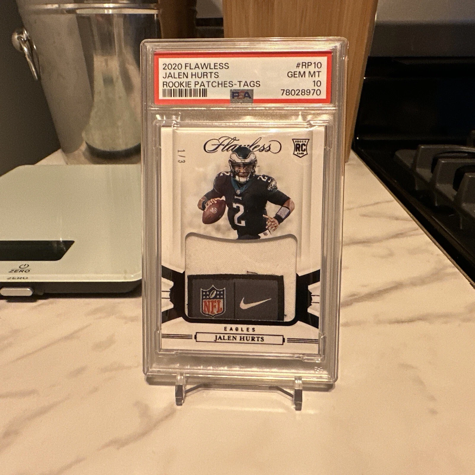 Jalen Hurts Panini Flawless Rookie Patches #RP10 Tags