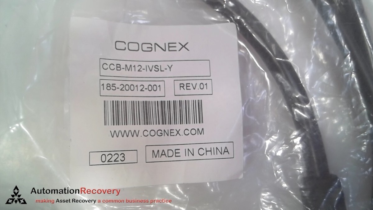 COGNEX CCB-M12-IVSL-Y SPLITTER CABLE 185-20012-001, NEW