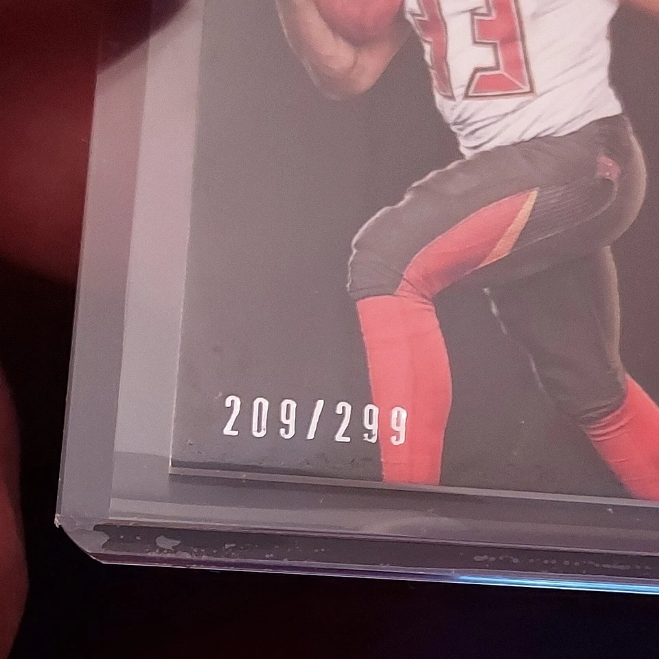 Jeremy McNichols 2017 Phoenix Rookie Jersey Auto Card #RAJ-JM Serial #209/299 - Image 3 of 4