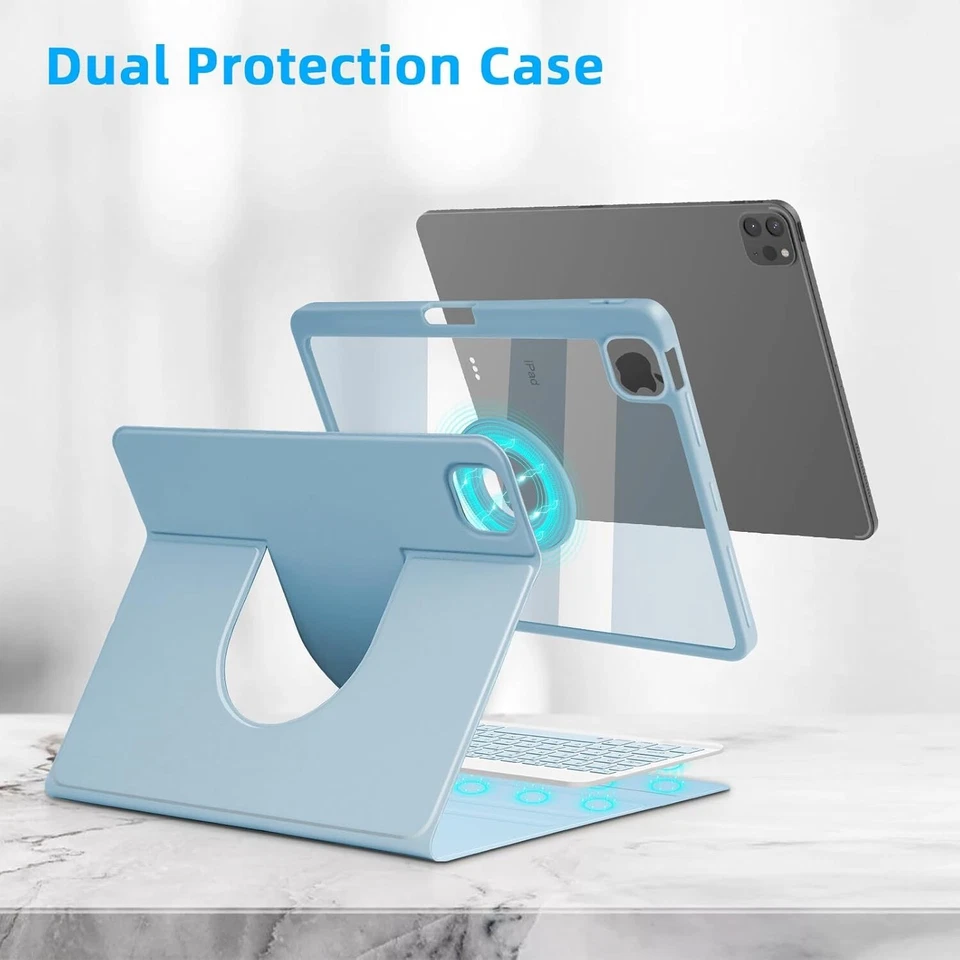 🔥New Keyboard Case for iPad Air 11" 2025 M3/Air 11 inch 2024 M2 & iPad Pro 11" - Image 3 of 4