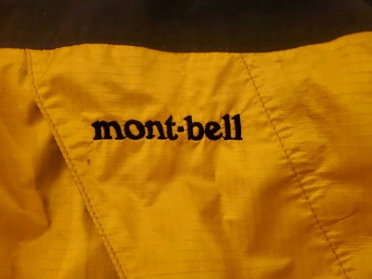 Vintage 00s Montbell Gore-Tex Waterproof Hooded Gold/Black Vintage 00s Montbell Gore-Tex Waterproof Hooded Gold/Black