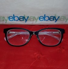        COACH HC6072 5327 Black Crystal Glitter 52  17 135 Cat Eye Eyeglasses Frames