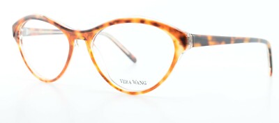 VERA WANG Damen Brille 51-16 135 V369 TO Acetate Tortoise Clear Cat-Eye Design