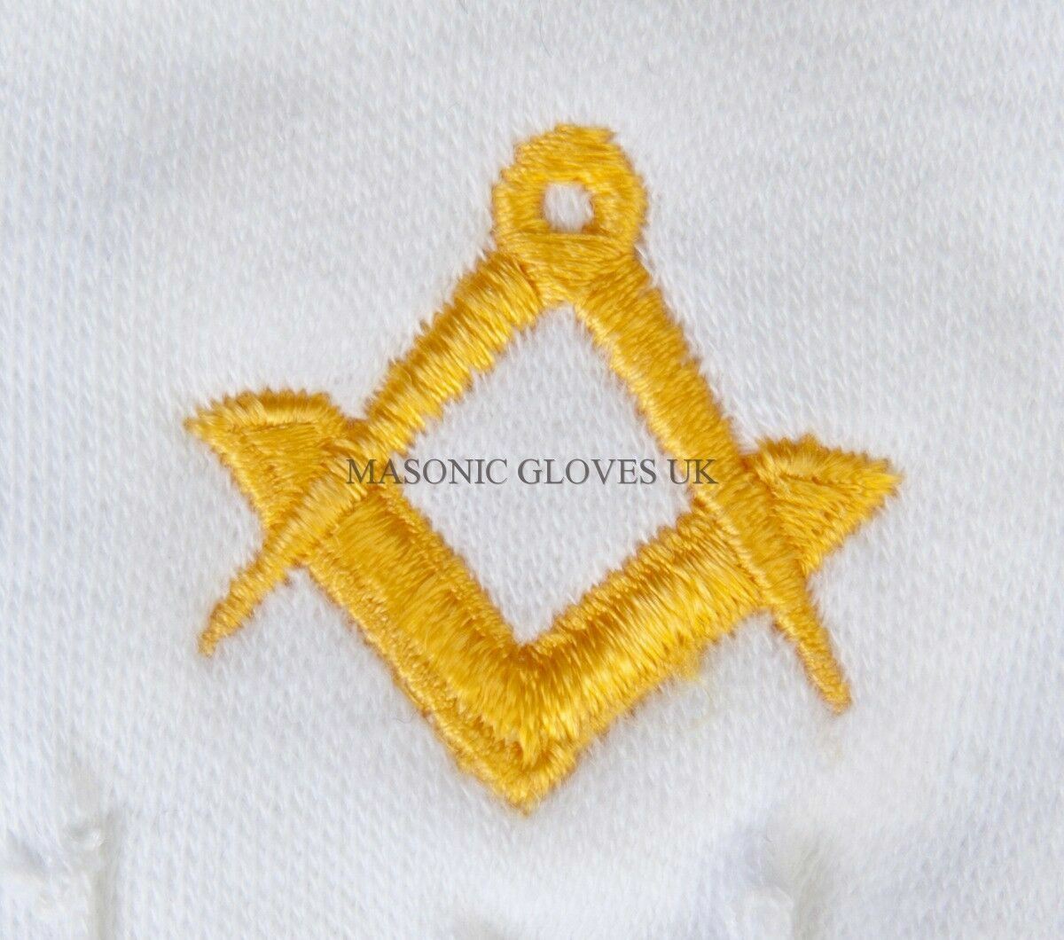 Freemasons Masonic White Cotton Gloves With SC&G PCI In Gold Size Large - Foto 9