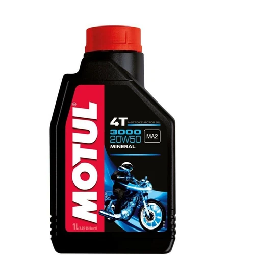 Motul 3000 20W-50 Mineral 4 Stroke 4T Motorcycle Engine Oil 1L
