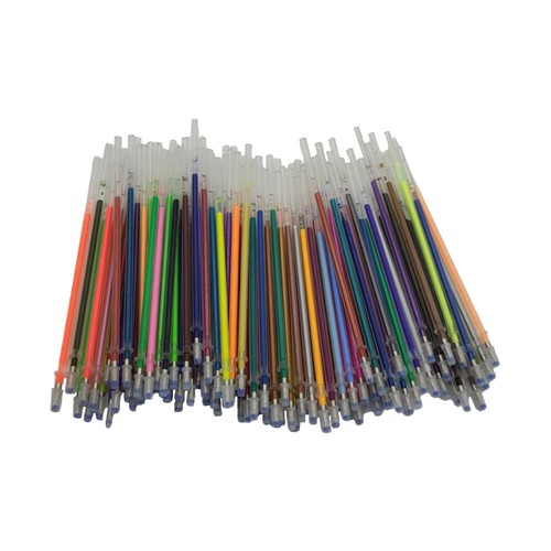 100x Gel Pens Refills Set Metallic Pastel Glitter Neon for Adult Colouring BoKH - Picture 5 of 14