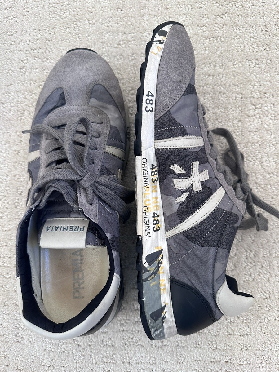 Premiata 483 Original W Sneakers Vintage Camouflage Used Sz42 /8.5