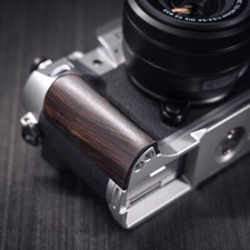 Camera Wood Hand Grip  Aluminum Alloy Baseplate L Holder For Fujifilm xt50,