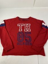 Tommy Hilfiger Pullover Sweatshirt Youth Sz XL 16 Red Crewneck