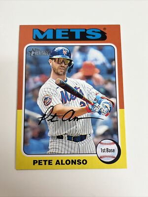 Pete Alonso 2024 Topps Heritage Mini Color Variation New York Mets E291