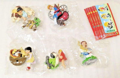 HEIDI Girl Of The Alps Mini Vignette gashapon figure Set x 5 New HEIDI Girl Of The Alps Mini Vignette gashapon figure Set x 5 New