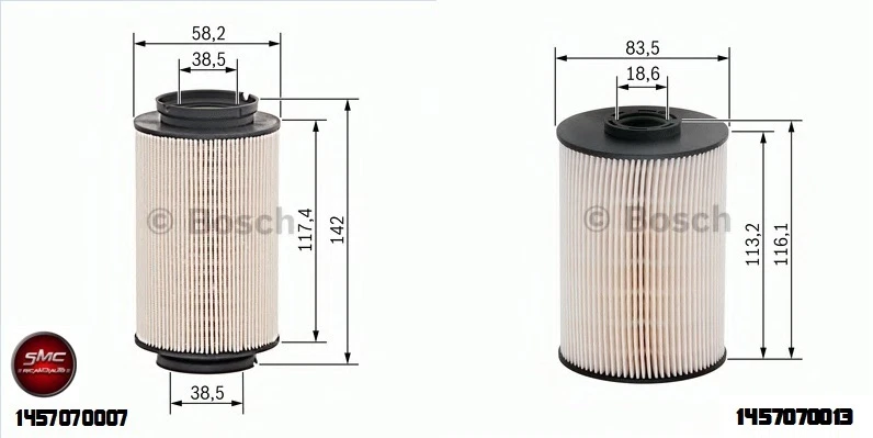 INSPEKTIONSKIT FILTERSET 4 FILTER BOSCH VW GOLF 5 V 1K 2.0 TDI 103 125 KW BMN - Bild 3 von 4