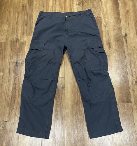 Carhartt Ripstop Cargo Pant Hose Zimmermann Arbeitshose grau Hose Gr. 38x32 - Bild 2 von 24