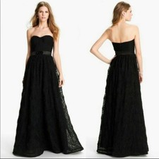 Adrianna Papell Faux Leather Sequin STRAPLESS DRESS GOWN SIZE 2 #6 NWT
