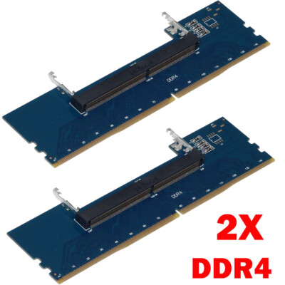#ad 2Pcs Laptop DDR4 RAM to Desktop Adapter Card Memory Tester SO DIMM to DDR4 HOT $18.85