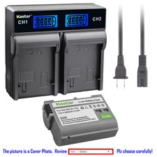 Kastar Battery LCD Rapid Charger for Nikon EN-EL15 EN-EL15a Z7Q3 Z 7 Q3 4K UHD