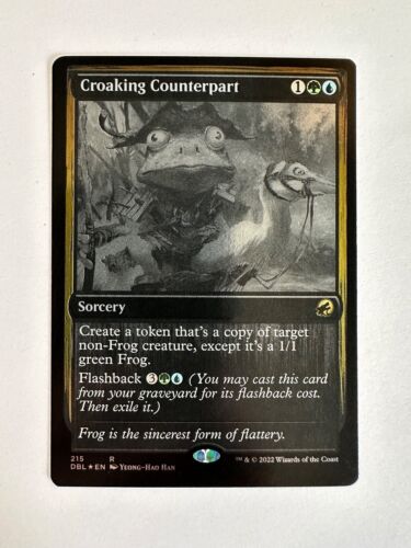 x1 MTG Croaking Contrepart ~ Innistrad Double Fonction #215 DBL NEUF FEUILLE 1x - Photo 1/1