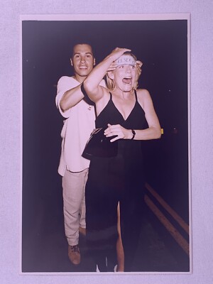 Nathan Moore und Michelle Collins Foto Original Vintage um 1980