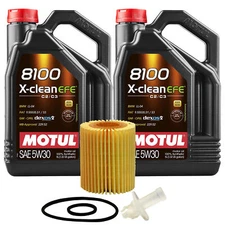 10L Motul 8100 X-CLEAN EFE 5W30 Wix Filter Motor Oil Change Kit API SN