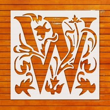 Large Reusable Letter W Stencil Template for Wall Art  DIY Crafts - StencilAir