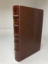 SIR THOMAS BROWNE RELIGIO MEDICI 1926 FINE FULL MOROCCO LEATHER BINDING AEG