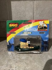 Vintage BRIO Theodore Tugboat HANK 1998 Wooden Railway w/ Moving Eyes 32711