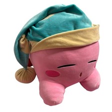 Nintendo Kirby Sleepytime Plush Pillow Pink 12 In Soft Stuffed Toy Embroidered