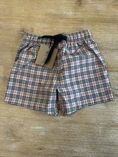  NWT BURBERRY kids Check Swim Shorts