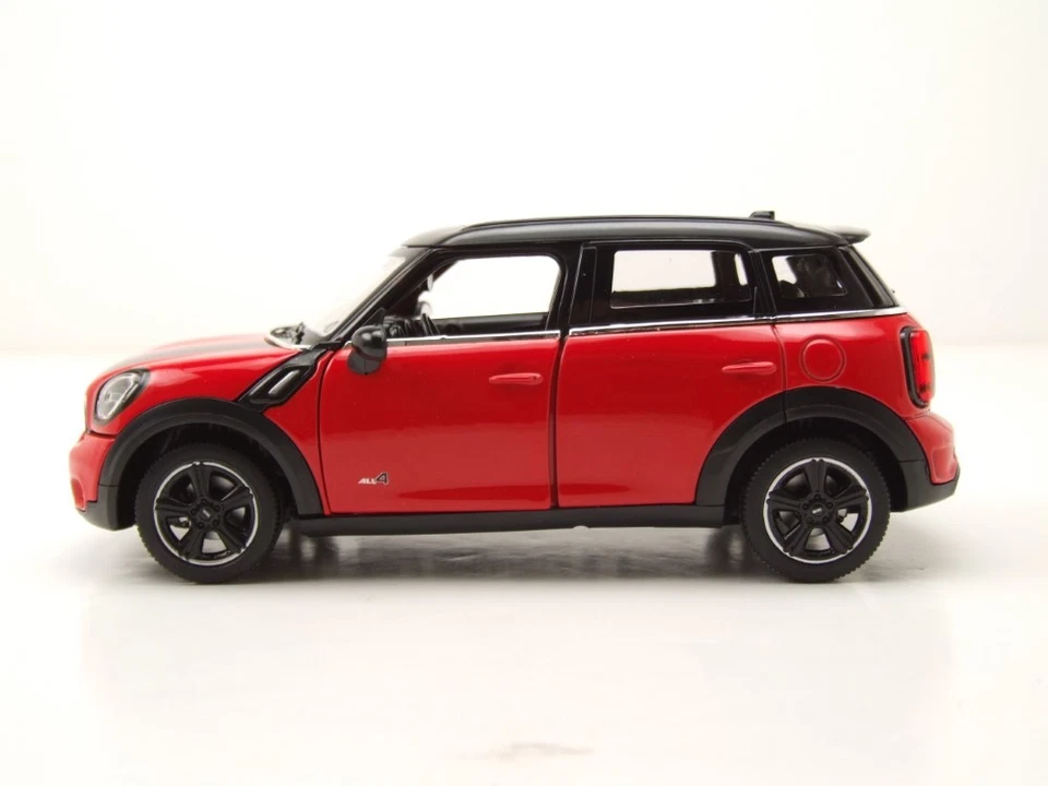 MINI COOPER S Countryman R60 Rosso Modellino Auto 1:24 Rastar - Immagine 3 di 4