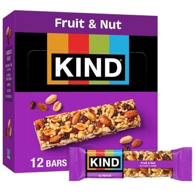 KIND KIND Bars, Fruit & Nut, Fruit & Nut, 12 Count (Pack of 12)1 BOX