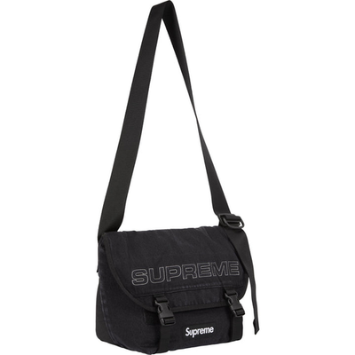 Supreme Denim Messenger Bag Black White Indigo Camo 4colors FW25