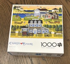 NEW Charles Wysocki - Witch s Bay, 1000 Piece Puzzle, Buffalo Games, Sealed
