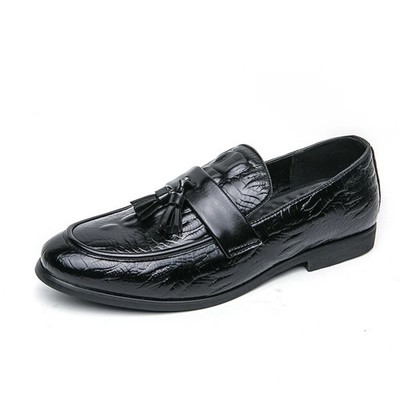 Leather Men Flats Handmade Loafers Dress Footwear Breathable Business Moccasins
