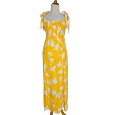 Diane von Furstenberg Target Resort Maxi Dress Summer Smocked Girly DVF Women XS