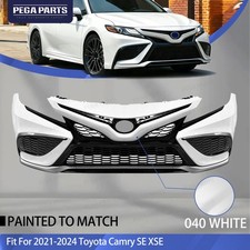 For 2021-2023 Toyota Camry Se Xse 040 White-front Bumper Cover Grille Assembly